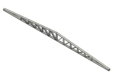Treliça metálica 2 águas - família Revit